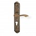 Rustik dveřní štítové kování - patina bronz matný
