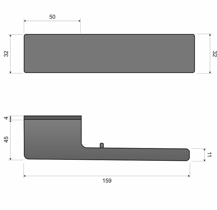 GENOVA PRIVATO RT MG00/B00 černá/zlatá mat s uzamykáním - verze se skrytým klíčem