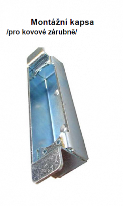 Montážní kapsa pro kovové zárubně
