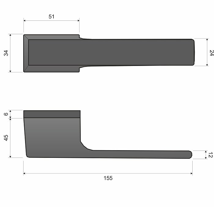 BARI KBRI M700 matný chrom - rozetové kování