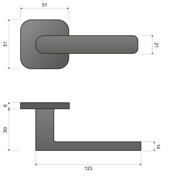 PARMA KPR QO M700 chrom mat - rozetové kování