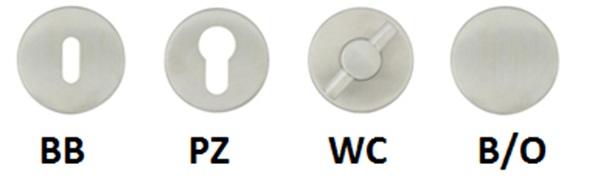 Typ otvoru u dveřní kliky - Ráj kování